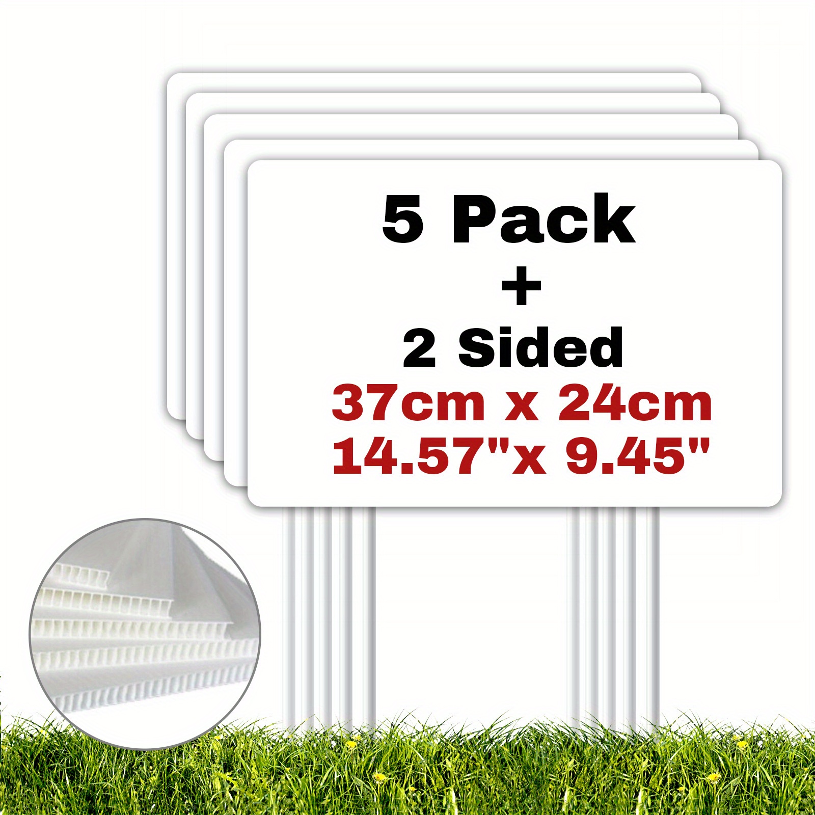 set of 5 hollow board signs with stakes waterproof signs for   outdoor parties weddings parking directions   holiday decorations no electricity required