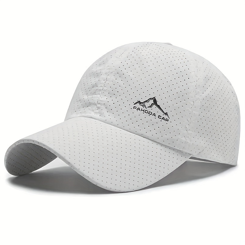 

1pc Unisex Sunshade Breathable Mesh Baseball Cap With Trendy Pattern For Outdoor Sport