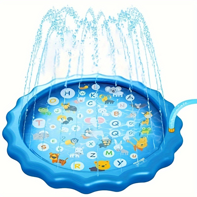 

summer Cool" 66.93" Pvc Inflatable Water Spray Pad - Perfect For Kids & , Includes Blanket