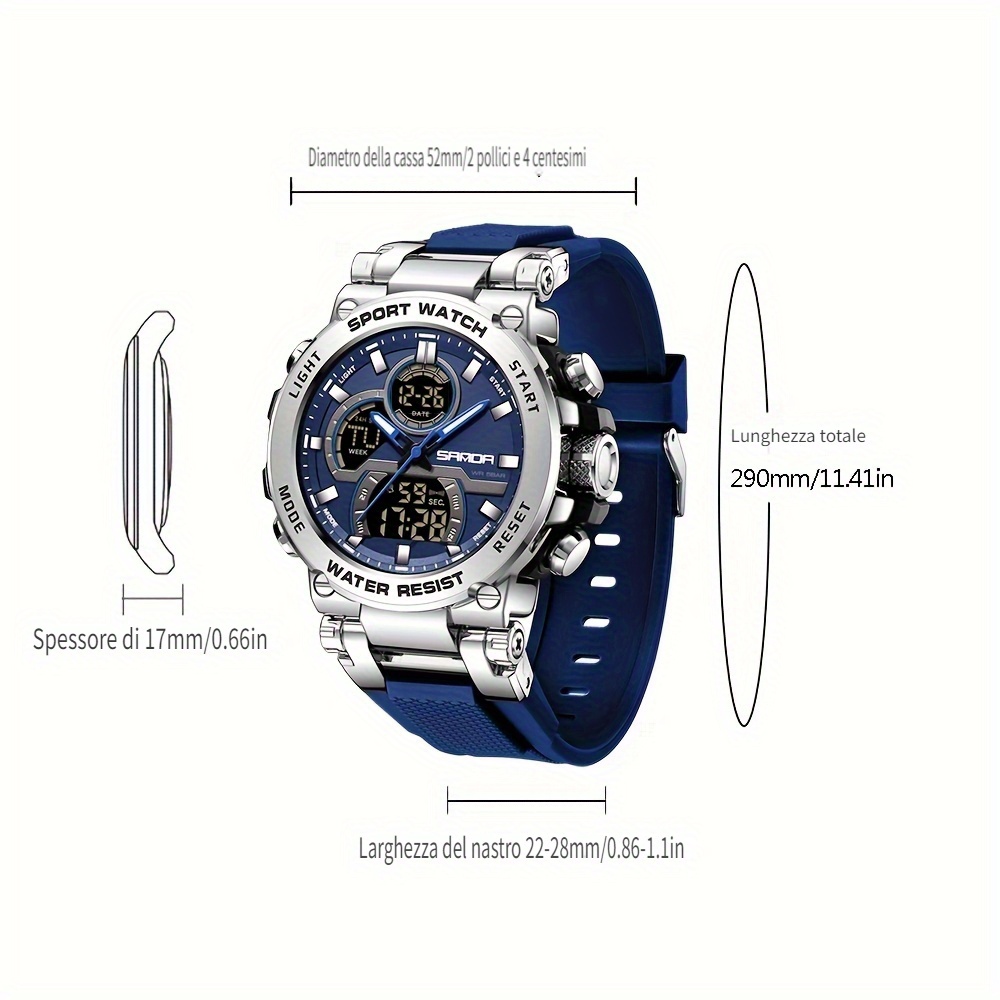 Orologi da bambino per ragazzi, orologio sportivo digitale impermeabile