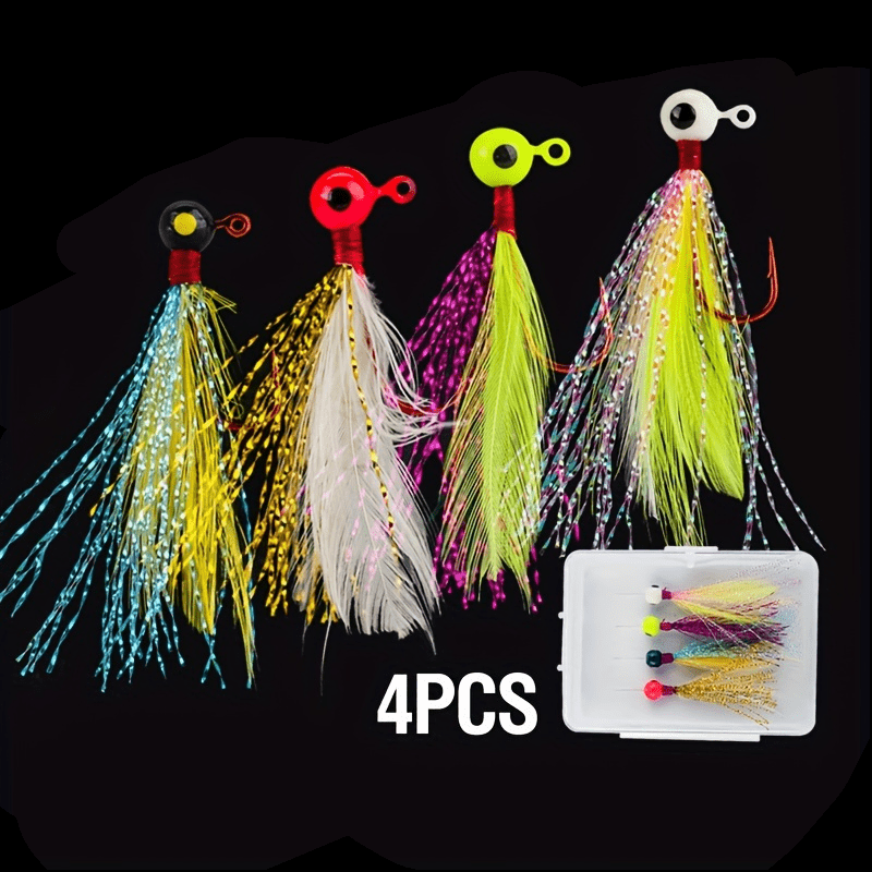 4pcs fly fishing lures mini jig heads ball head - Temu