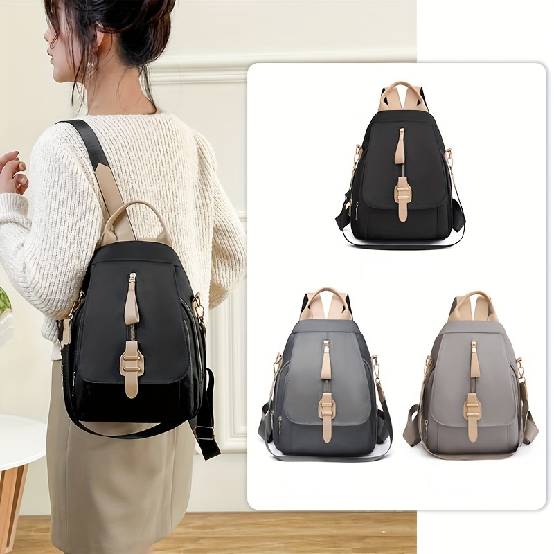 

Elegant Vintage Women's Backpack, Fashion Casual Multi-function 3-way Travel Backpack, Versatile Outdoor Lightweight Shoulder Bag