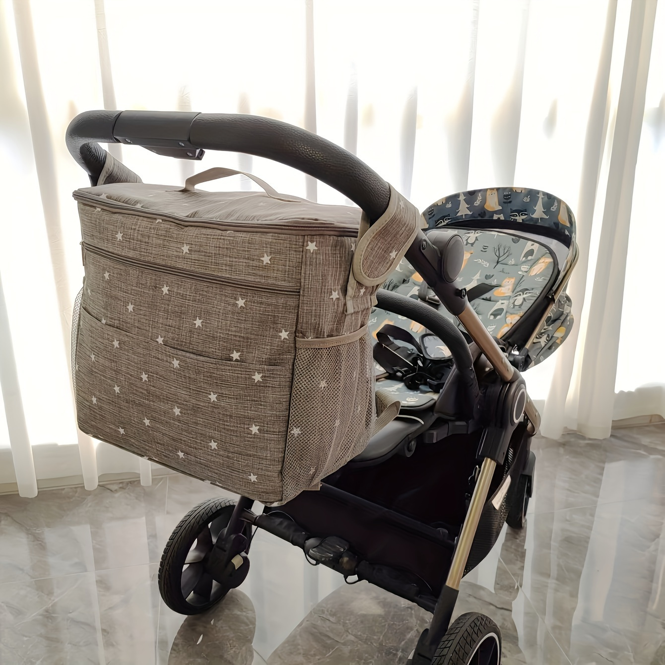 

Diaper Bag, Large Capacity Stroller Bag, Storage Hanging Bag, Multifunctional Large Capacity Backpack, Essential For Travel