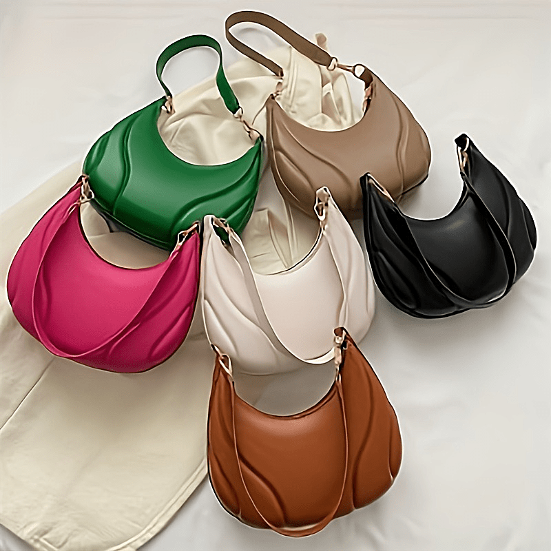 

Retro Pu Leather Underarm Shoulder Bag, Fashionable Small Dumpling Handbag For Women, Commuting Trendy Bag