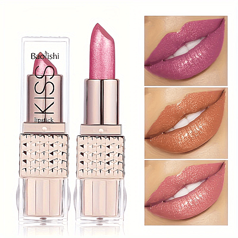 

Mermaid Shimmer Velvet Lipstick, Metallic Pearl Long-lasting Lip Color, Radiant Glitter, Perfect Mother's Day Gift For Her