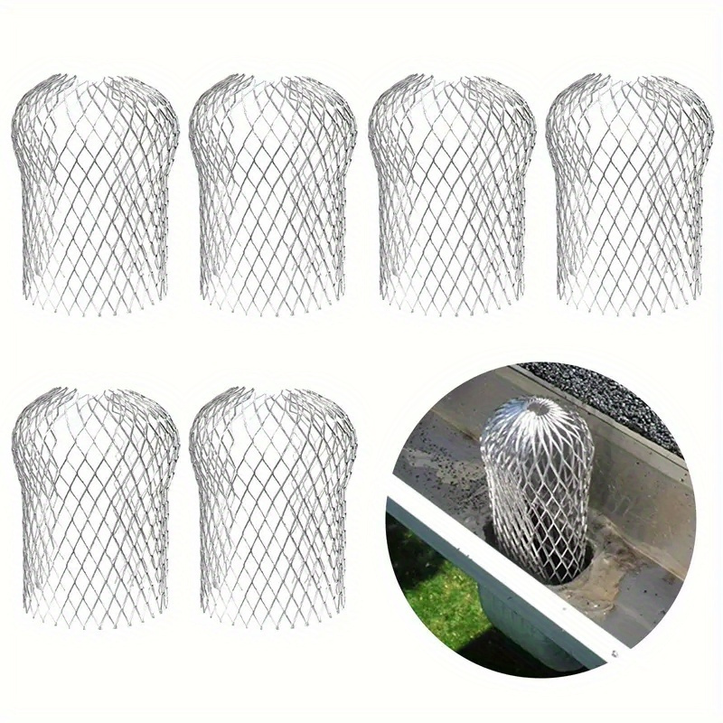 

5pcs Metal Guards, Aluminum Downspout , -leaf Blockage For Drain