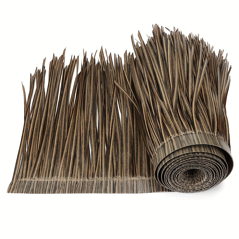 

1 Roll Mexican Style Artificial Palm Thatch Roofing - Plastic Thatch For Bar, Cabin, Duck Boat Shutters, Wheel, Garden, Patio Umbrella, Fence, Party Decor