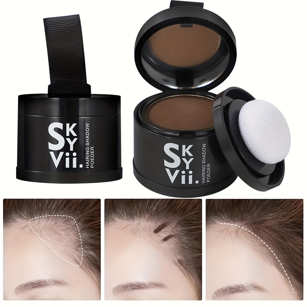 

Hairline Shadow Powder, 2 Shades, Instant Concealer For Thinning Hair, Root Touch-up, Hairline Enhancer, Fill-in Powder For Perfect Edges, Long-lasting, Easy To Apply Contain Plant Squalane
