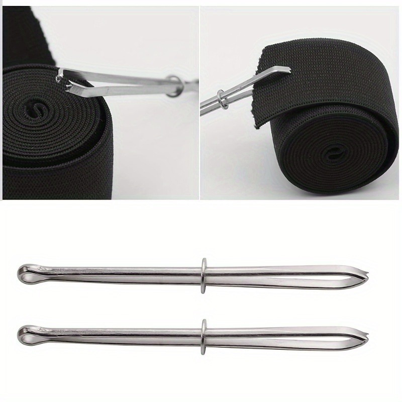 

2pcs Steel Sewing Tool - Belt Threader And For Diy Sewing Projects