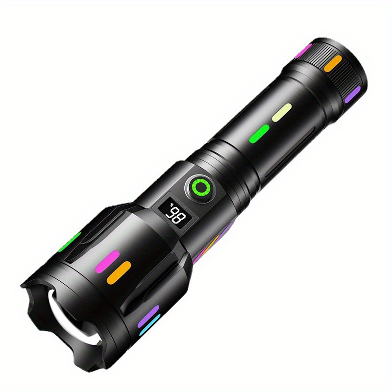 

Super Laser Long-range Flashlight Digital Electroluminescent Fluorescent Strip Flashlight With 26650 Battery