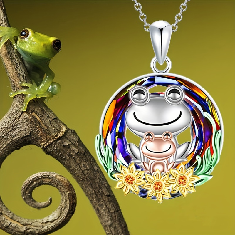 

Fashion Elegant Pendant Necklace New Multicolour Circle Frog Necklace Banquet Jewellery Valentine's Day Day Party Anniversary Gift Birthday Gift