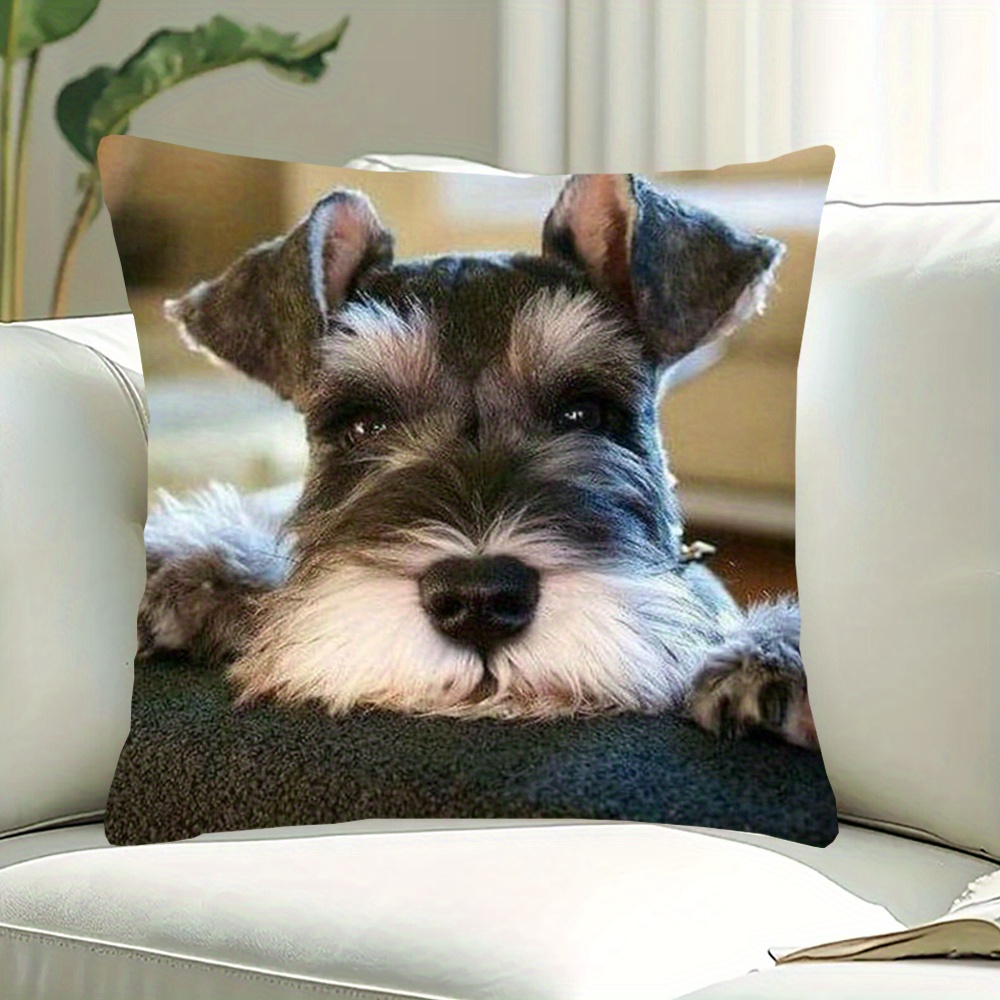 

Schnauzer 18x18 - , Zip , For Sofa, Office Chair & Car Decor