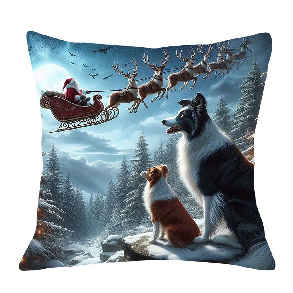 

Christmas Dog 18x18 Polyester - - , Zip , For &