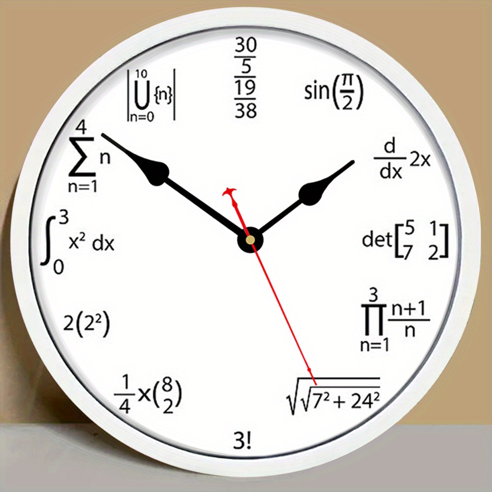reloj pared ecuaciones matemáticas reloj pared Temu Ecuador