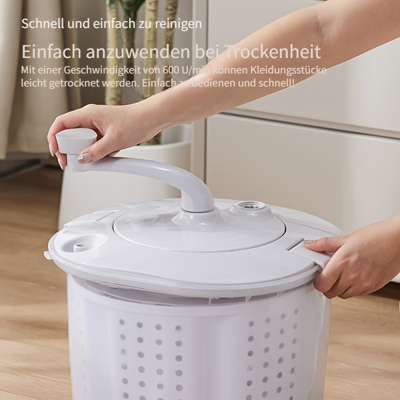  . tragbare handwäschemaschine für studentenwohnheime - einfach zu bedienen, doppelschicht-design mit abnehmbaren fächern für unterwäsche & strümpfe, stabile pedalbasis