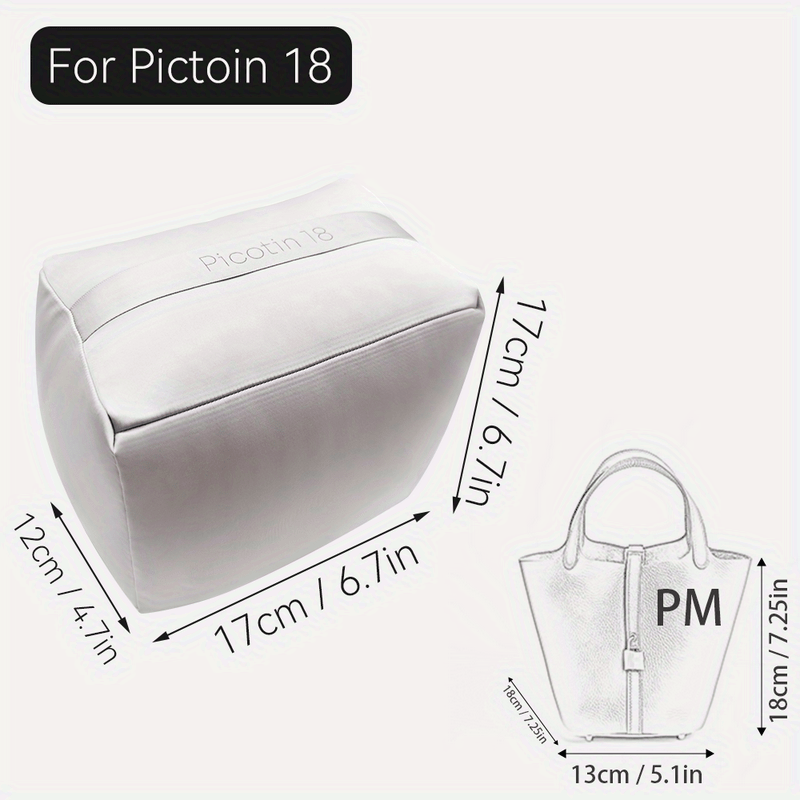 TEMU ã-bag Storage Bagãsolid Color Fits For Lock Pm Mm 18 22 Bag Shaper Bag Insert Bag Organizer Pillow Keep Bag Purse Storage Pillow Stuffer