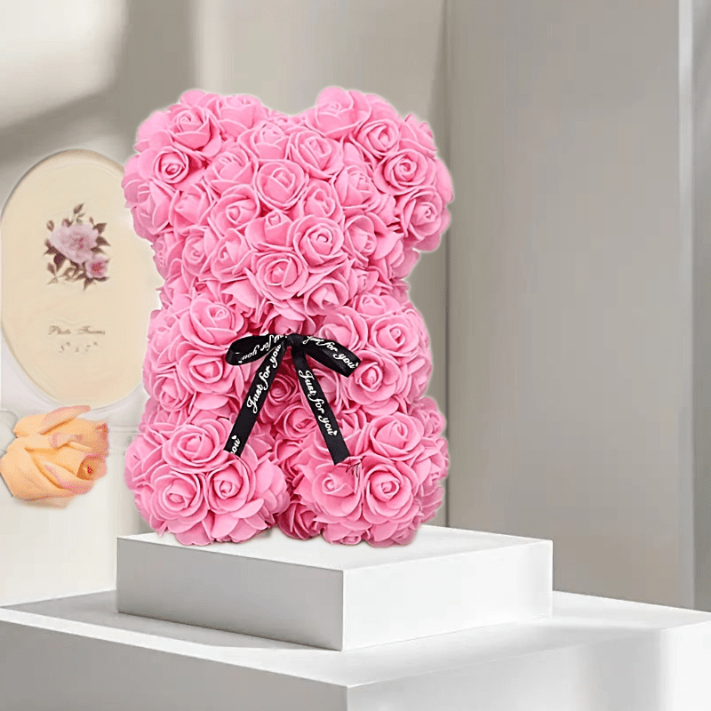 

1pc, Flower Bear That Can Love And Wedding Scene Arrangement To Give Lover Friends Coworkers Birthday Gifts Party Favors