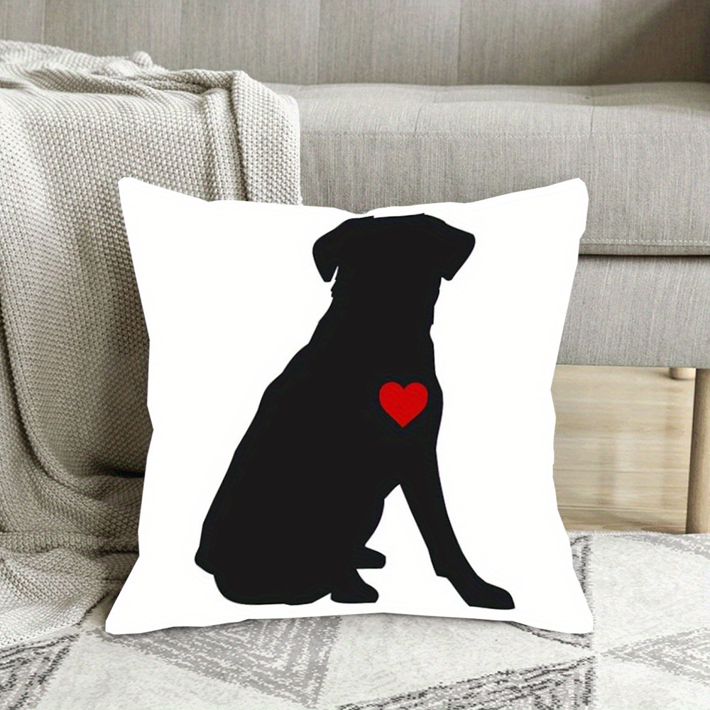 

Double-sided Labrador Pillowcase - 18x18in, Suitable For Sofa, Living Room, Bedroom Home Decoration - No Pillow - Silrde197