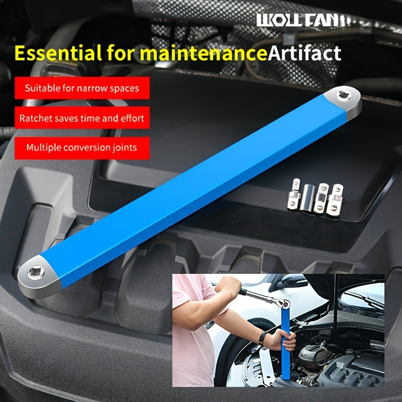 

2-in-1 Multifunctional Extension Wrench With Ratchet-non-slip Metal Set Wrench Tool Connector