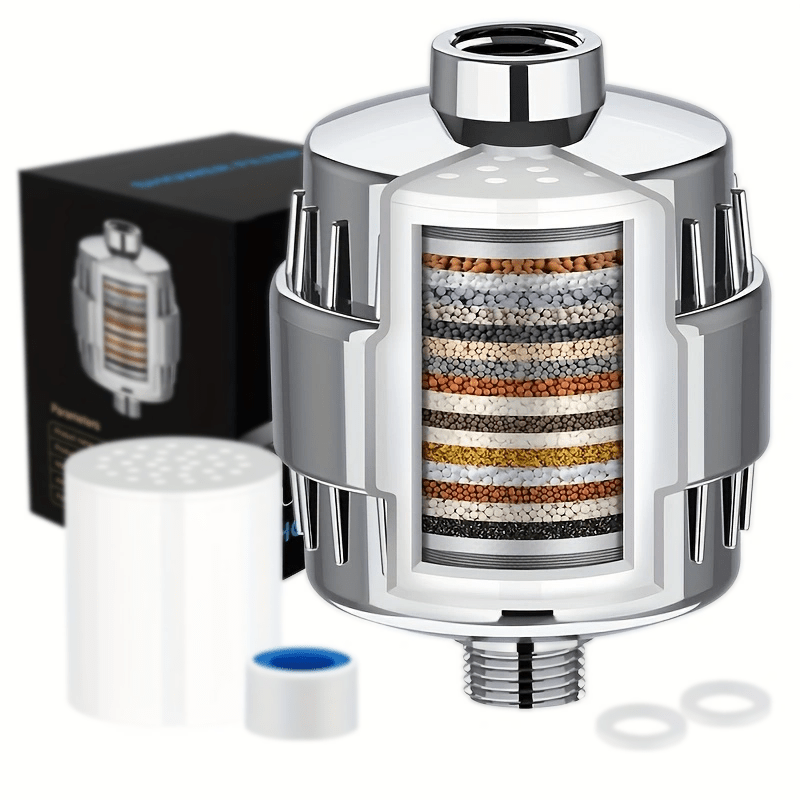 TEMU A Shower Head Filter For 1 Bathroom, -layer , A Bathroom Display Filter, Bathroom Accessories