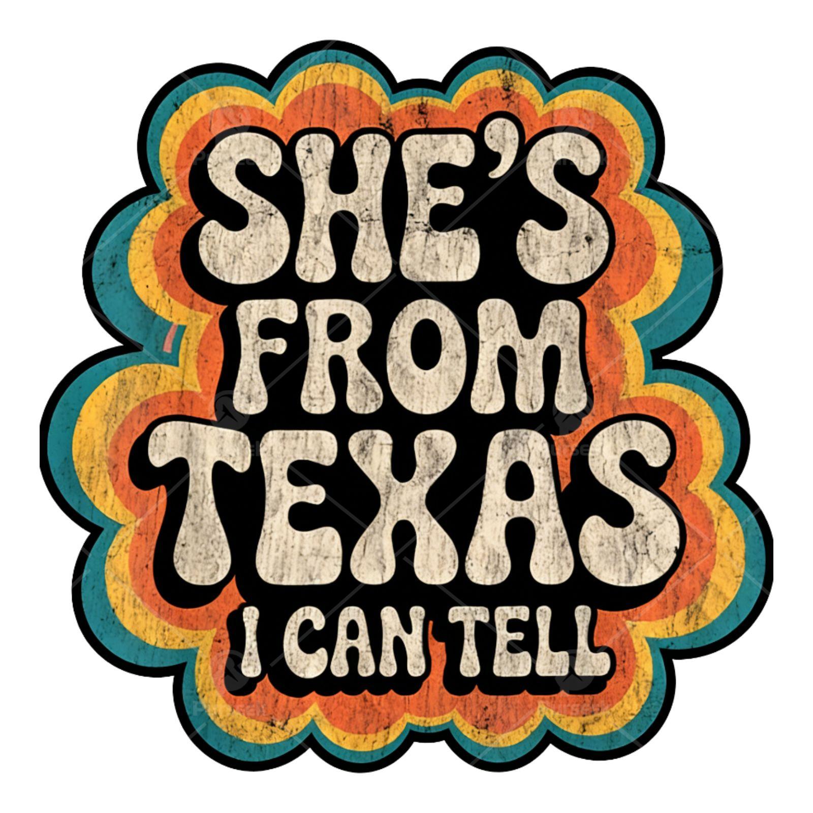 TEMU 4pcs From Texas I Cans Vintage Cowgirls Retros Country Chest Logo Iron-on Stickers Heat For Clothes/bag Diy Patch Decorations Ironing Fusible