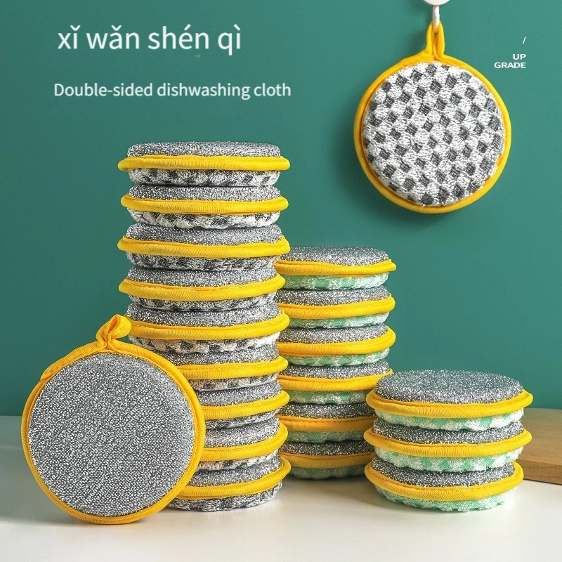 

Sponge Set, Oil-resistant Cleaning Pads, Natural Sponge Scrubbers For Pans And Dishes, Home Use, Cleaning Tools