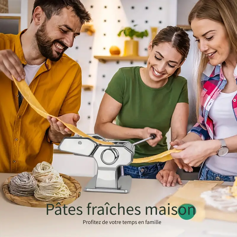 Machine À Nouilles Manuelle En Acier Inoxydable - Machine À Pâtes Machine À Nouilles Manuelle En Acier Inoxydable - Machine À Pâtes