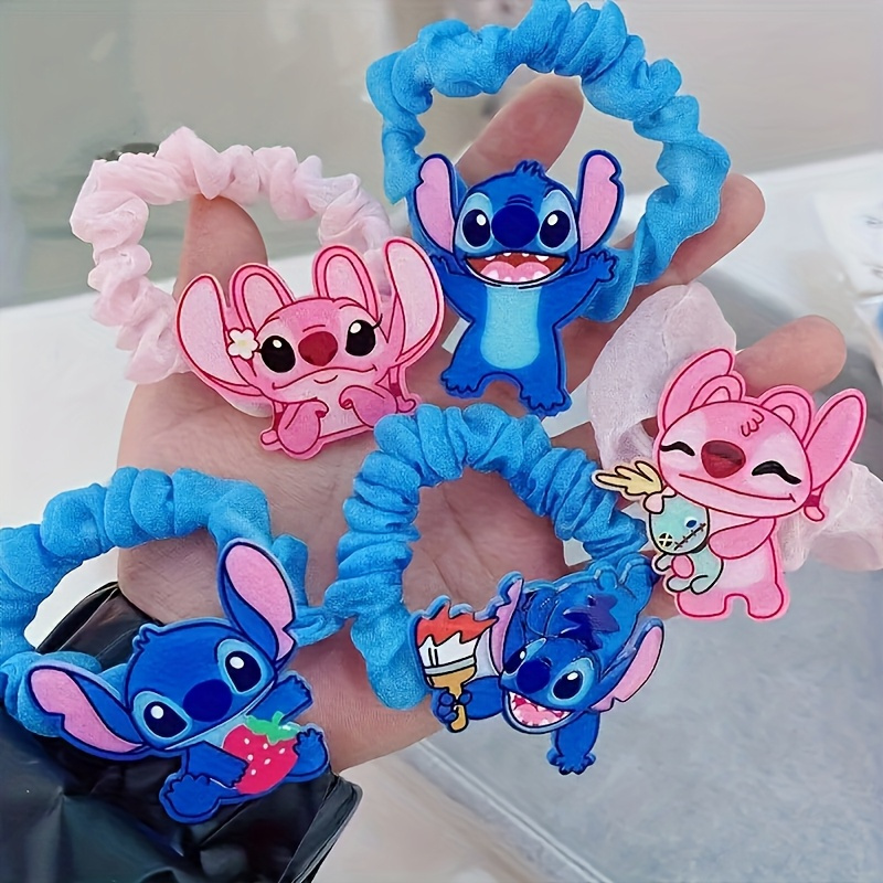 

Disney Stitch Cute Cartoon Fabric Headbands In Sets Of 3/5/10, Featuring Fun Stitching, Elegant Design, Party Decorations And Birthday Accessories.