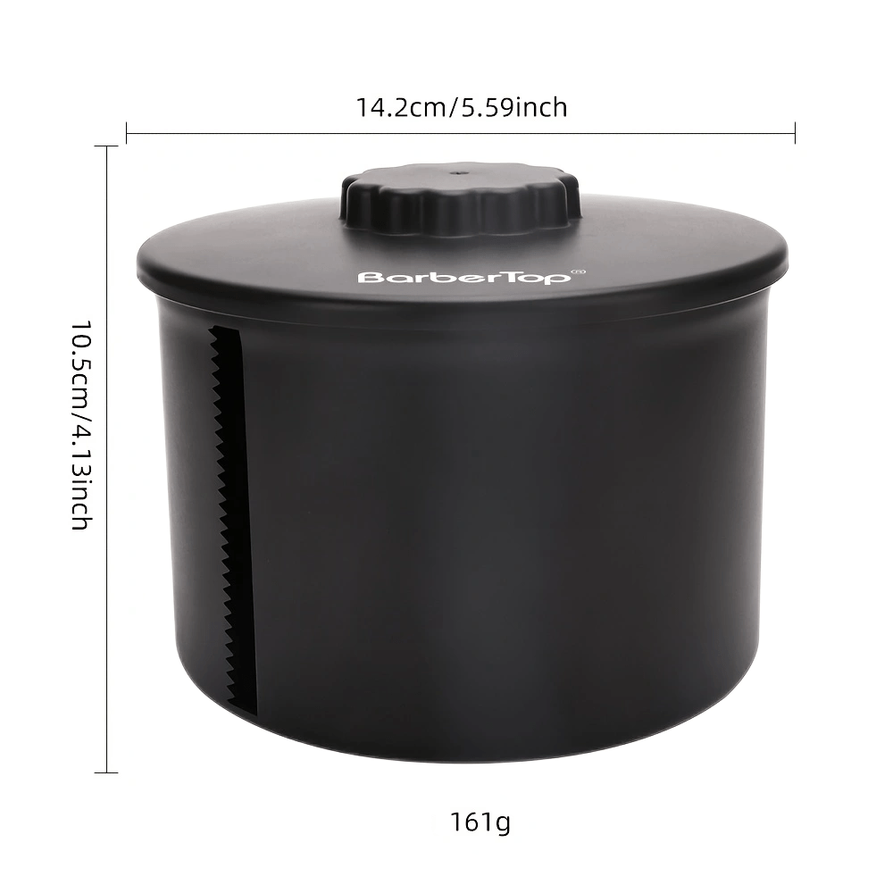 Image of Black Pvc Neck Strip Dispenser - Elastic Hairdressing Tool Holder With , Ideal For Salon & Home Use, Fits All Hair Types