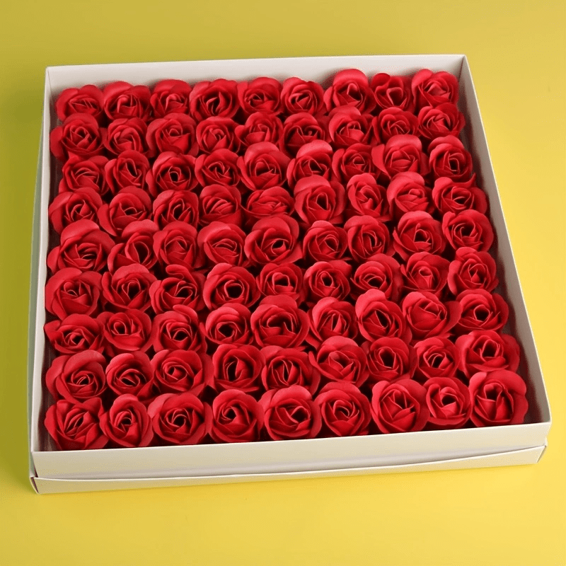 

A Box Of 81 Roses, Base-free Artificial Flowers, Valentine's Day Gifts, Creative Wedding Decorations, Anniversary Presents, Home Decor For Valentine's Day, And A Great Prop For -enhancing Photos.