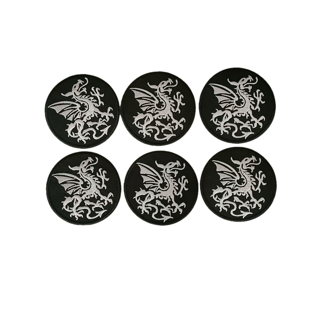 

6pcs -breathing Dragon Embroidered Iron-on Patches