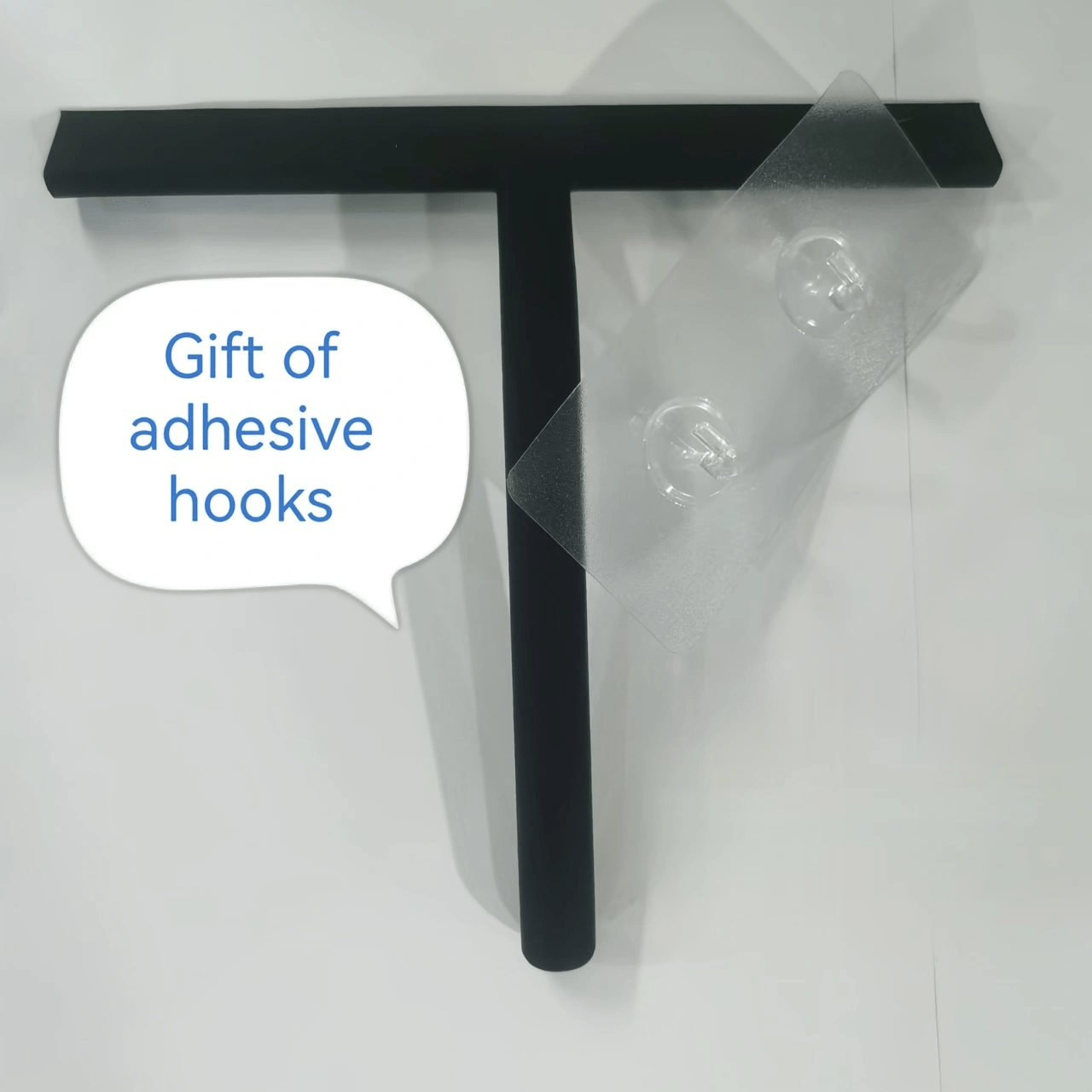 Versatile Shower Squeegee With Silicone Holder - Ideal For Glass, Mirrors & Bathroom Cleaning