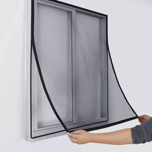 item picture no drill mosquito net screen for bedroom bathroom living room durable plastic household simple mosquito screen