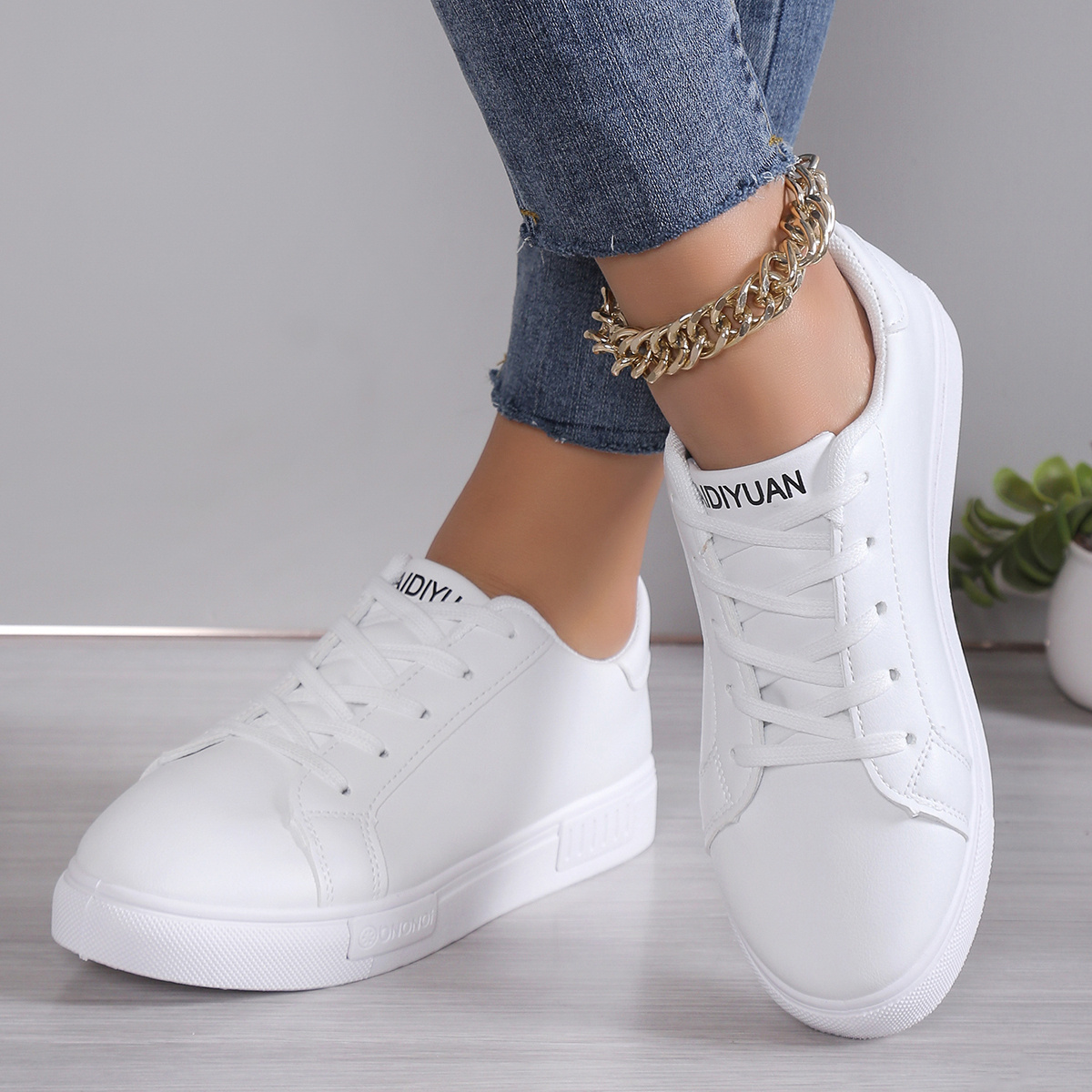 nuevas zapatillas blancas mujer otoño invierno Temu Guatemala