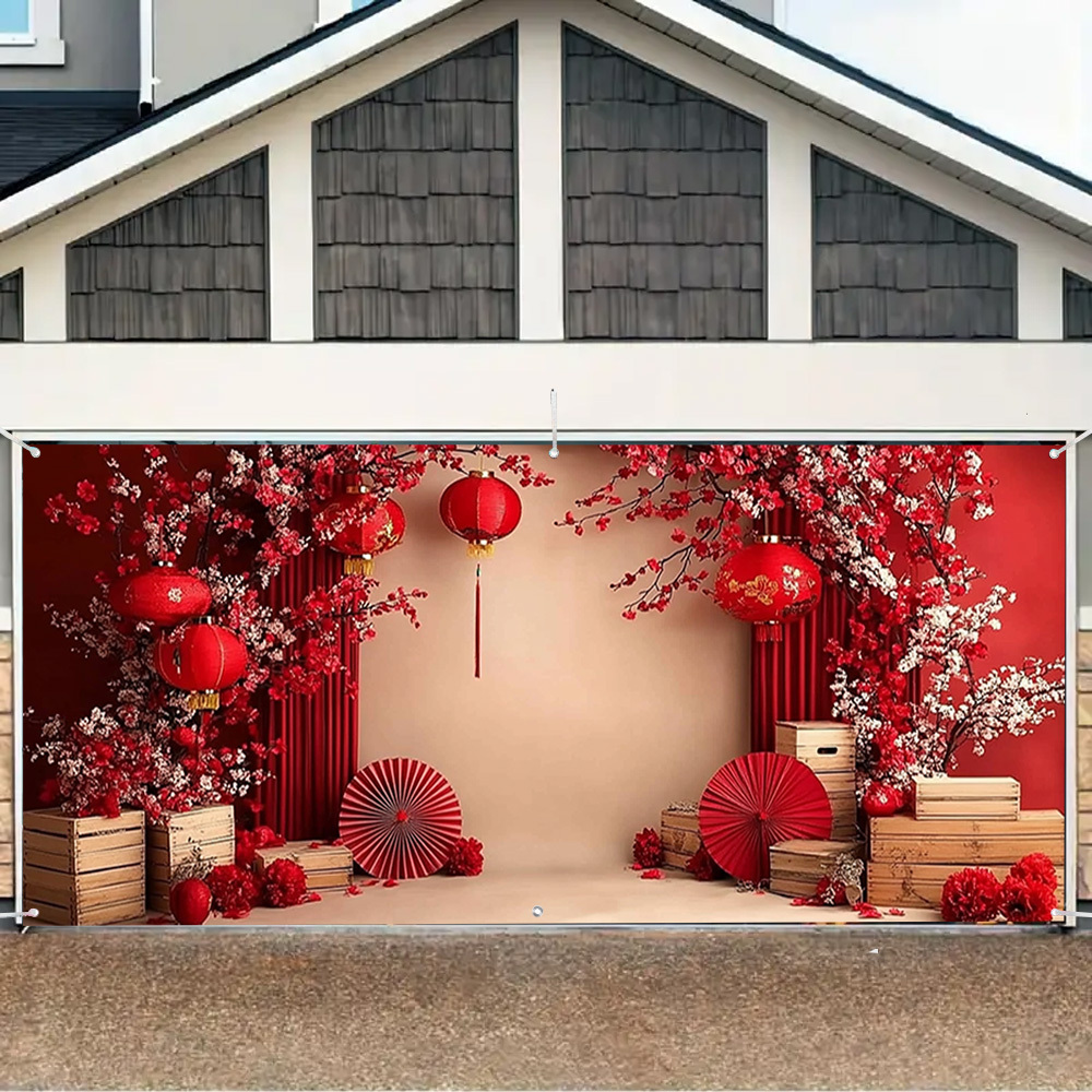 

1pc Happy New Year In 2025 China Year Garage Door Decoration – Holiday To Your Garage, Great For Garden , Seasonal Celebrations, Events. Easy To Hang For Any Special .