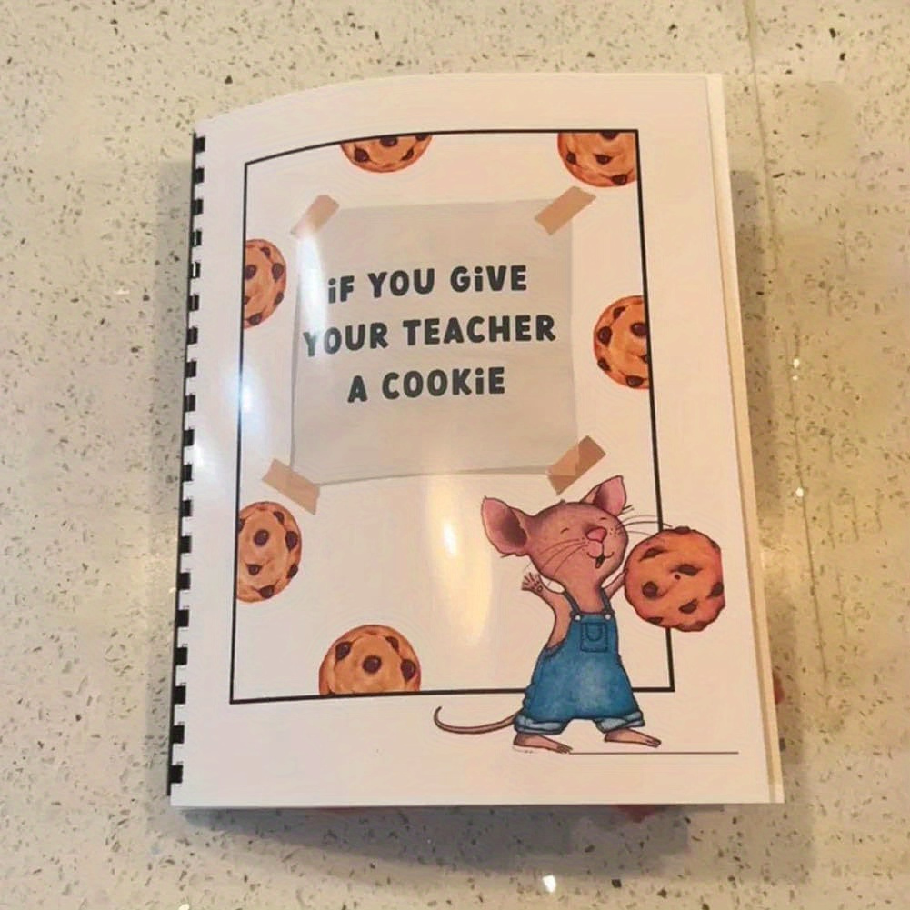 

1pc Novelty Cookie-shaped Book, " Give Your Teacher A Cookie" - Humorous Teacher Appreciation Gift, English Language, Office Desk Decor, Educator Thank