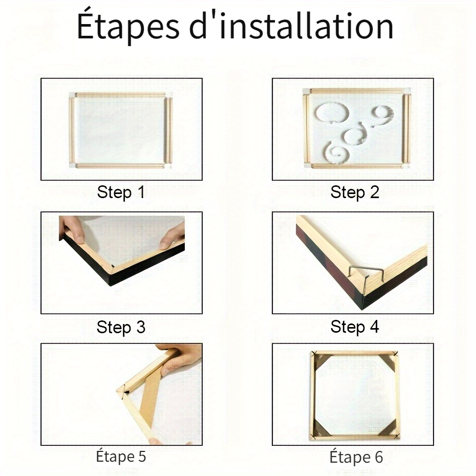 Kit Cadre En Bois Massif Pour Toile - 16 Tailles (dont 30x40 Cm) - Pour Peinture à L'huile, Diamant, Affiches - À Monter Soi-même - 2