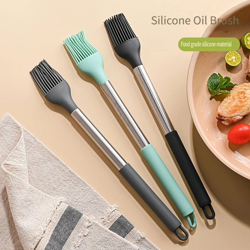 

1pc Silicone Brush - , Heat Resistant Barbecue Tool - Ideal For Christmas, Thanksgiving, Day, Graduation, Father's Day