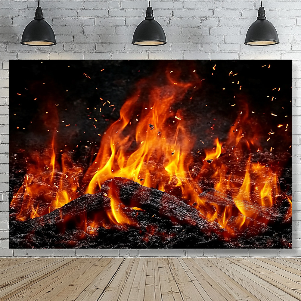 wandteppich mit wütenden flammen, ideal für professionelle fotos zu hause.  | Gratisversand Für Artikel, Die Von Temu Versandt Werden | Temu, image size:1000x1000