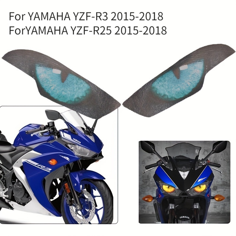 Yzfr25 Yzfr3ヘッドライトガードステッカー3d保護デカールモーターサイクルアクセサリーヤマハyzf R3 R2 - Temu Japan