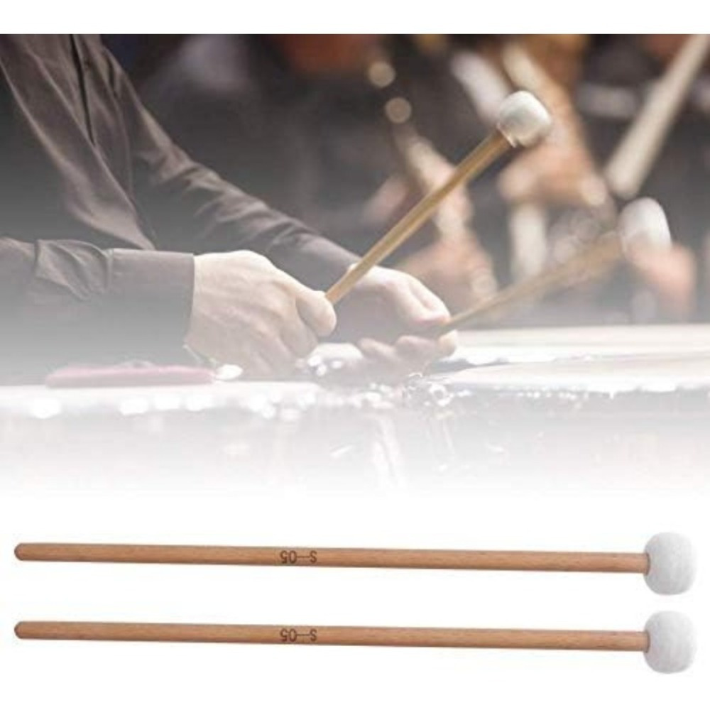 Bass Drum Mallet Felt Head Percussion Mallets Timpani Sticks - Temu