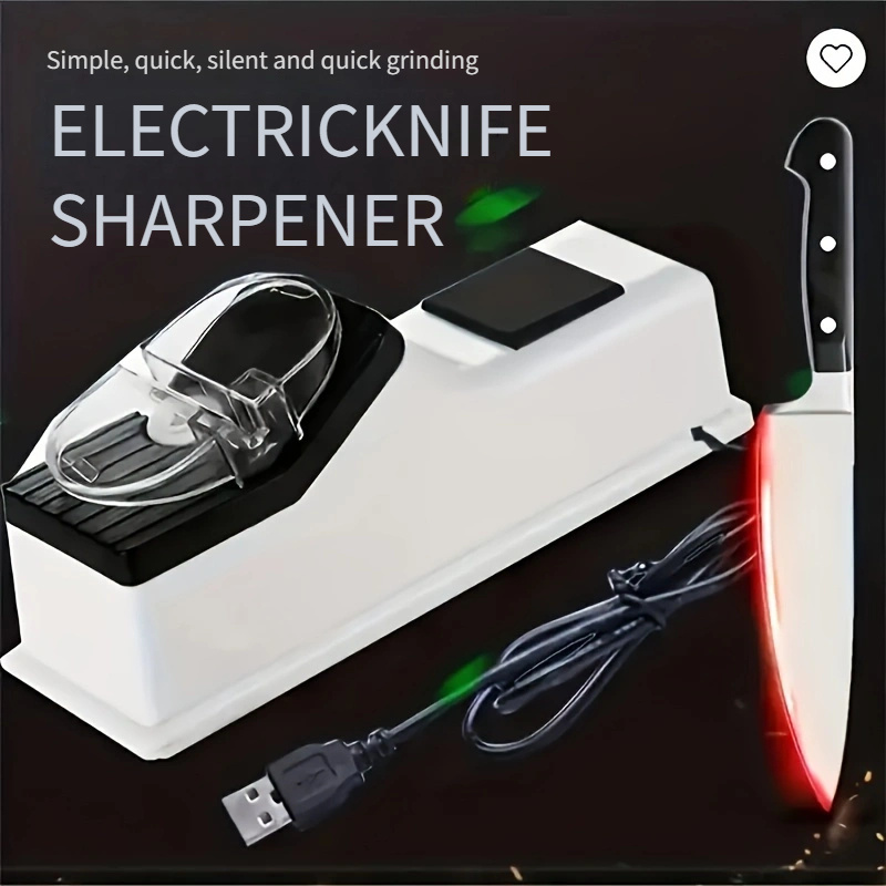 Knife Sharpener Professional Electric Knife Sharpener USB Rechargeable Home  Quick Sharpener 4 Grinding Grade Kitchen Tools