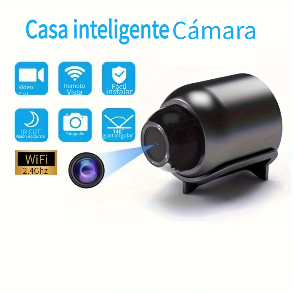 wifi camera: pequeña portátil funciones detección movimiento