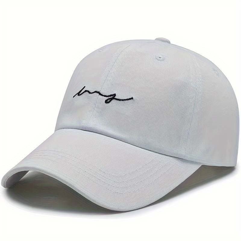 

Letter Embroidered Hip-hop Baseball Cap, Unisex Outdoor Sports Travel Peaked Cap, Casual Outdoor Sun Hats