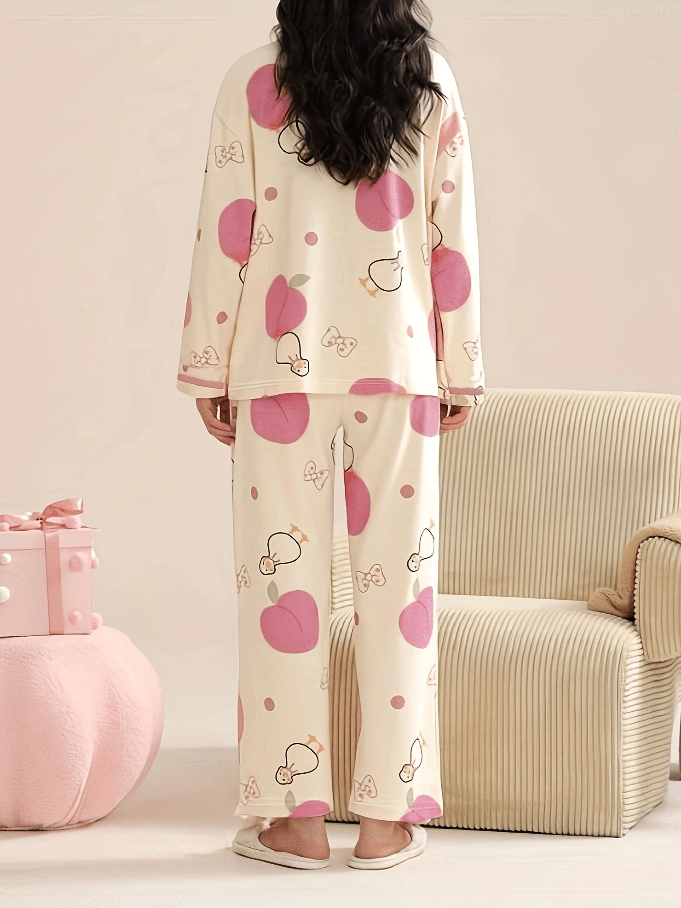 GYS Women's Viscose Pajama Set - Long Sleeve Bamboo Sleepwear & Lounge Pants