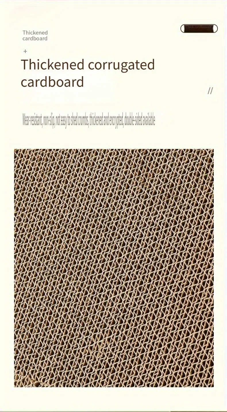 1pc l shaped cat scratching board furniture protection cat scratch pad with ball toy for indoor cats details 4