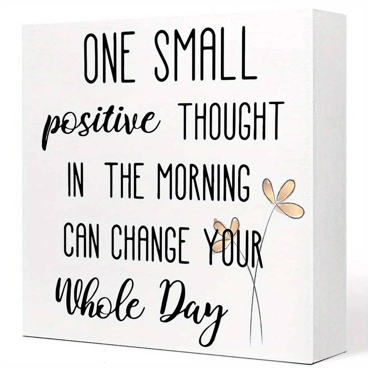 

Inspirational Wooden Desk - 'one Small In The Can Day' - For , , Or Classroom Decor