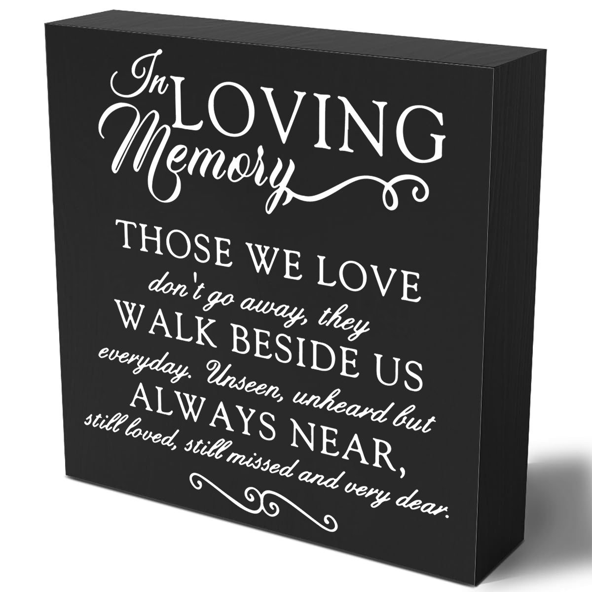 

1pc, In Loving Memory Sign, Passed Away Loved Ones Gifts, Sympathy Gifts For Loss Of Loved 1 Memory Of Mother Father Plaque Bereavement/condolences/grief Gifts, Memorial Keepsake Decor Sign