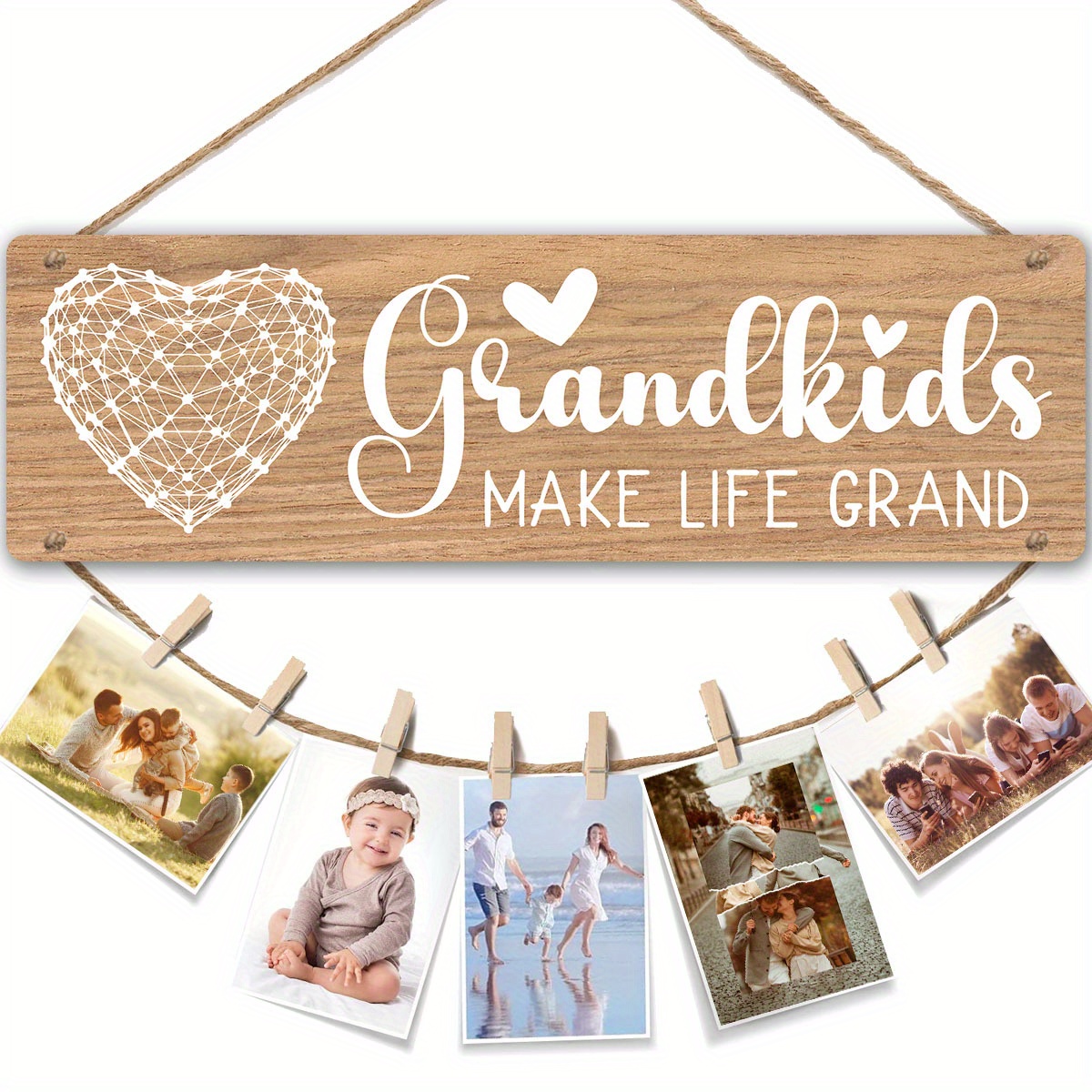 

1 Set, Grandma Gifts Picture Frame For Grandmother Birthday Gifts From Granddaughter & Grandson - Black Grandkids Photo Frame Nana Gifts For Mothers Day