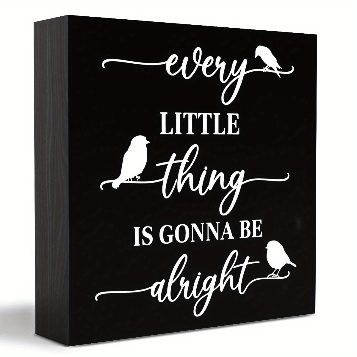 Positive Quote Every Little Thing Gonna Alright Wall Art - Temu United ...